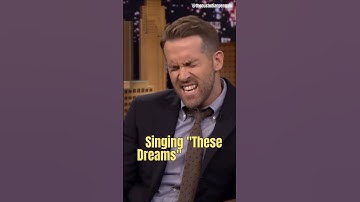 Ryan Reynolds & Jimmy Fallon sings "These Dreams" by Heart | @fallontonight | #shorts #ryanreynolds