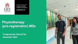 Postgraduate Virtual Fair 2025: Physiotherapy (pre-registration)