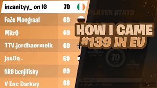 How i got #139 on Controller in EU! Solo cash cup Highlights!