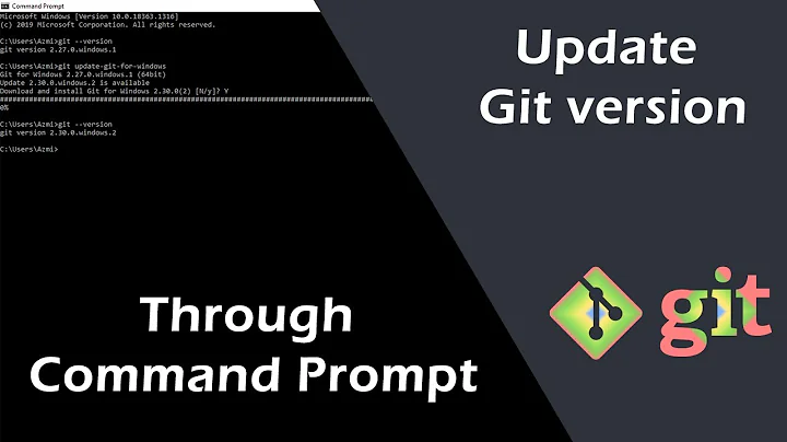 Update Git Through Command Prompt | Update Git version