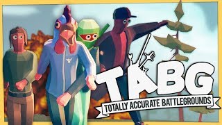 BEST BATTLE ROYALE! - Totally Accurate Battlegrounds (4 Player Squads) screenshot 1