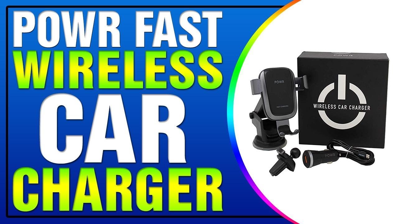 POWR Fast Wireless Car Charger Fast Charging Station + Vent