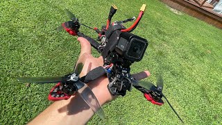 5 inch 4s Fpv drone with GoPro session 5 and crash 💥 