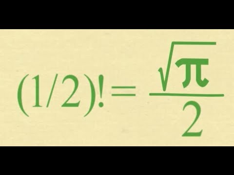 What Is The Factorial Of 1/2? SURPRISING (1/2)! = (√π)/2