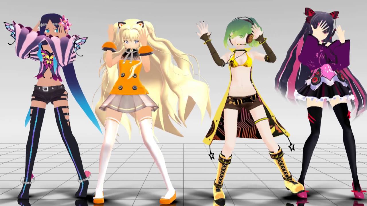 [MMD] SONiKA, SeeU, Merli & WAY - Poker Face