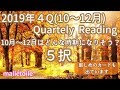 🍇🍁🎄2019年4Q(10〜12月)リーディング🎄🍁🍇どんな3ヶ月間になりそう?※厳しいメッセージもあります