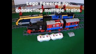 lego powered up: how to connect multiple trains