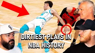 DIRTIEST Plays In NBA History.. REACTION!! | OFFICE BLOKES REACT!!