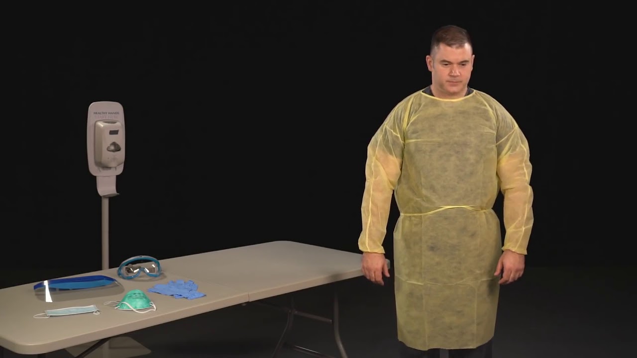 Demonstration of Donning Putting On Personal Protective Equipment