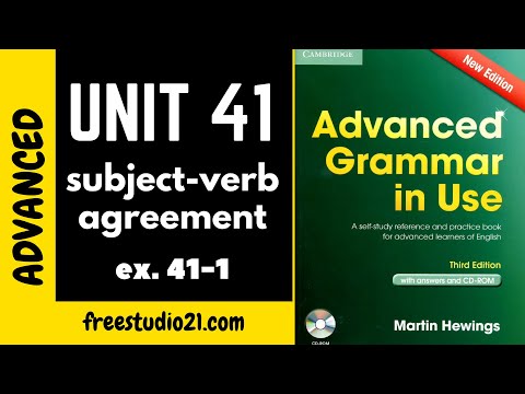 Advanced English Grammar | Unit 41-1 | subject-verb agreement | существительное + местоимение