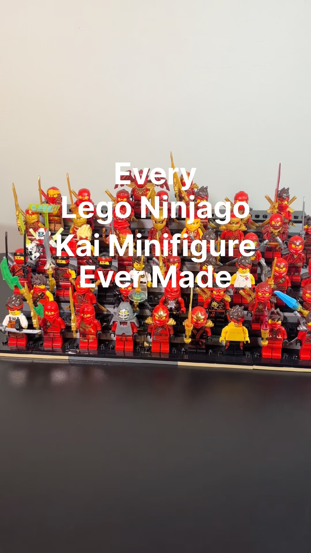 Every Lego Ninjago Kai Minifigure Ever! Day 5 Kai ZX! Ninjago Rise