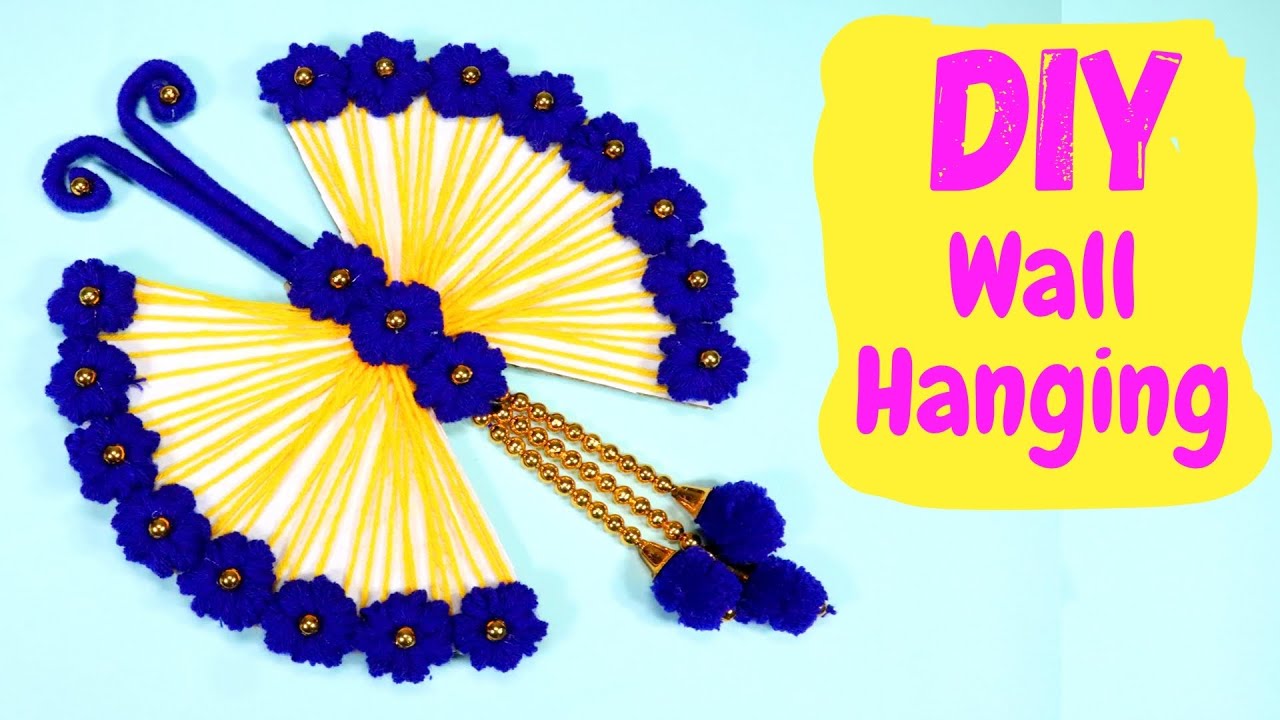 DIY Woolen Butterfly  Making | Woolen Showpiece for Home Decor | Woolen Butterfly Wall Hanging Ideas