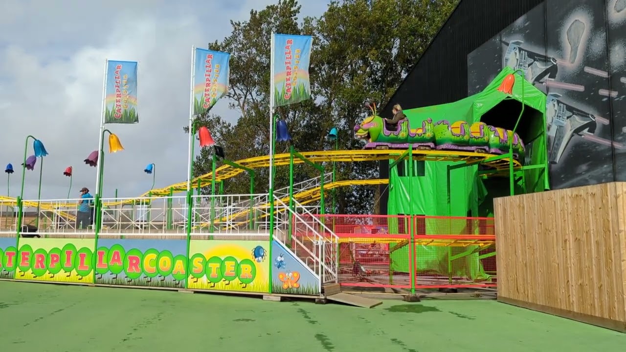 Caterpillar Coaster Ride At Brean Theme Park