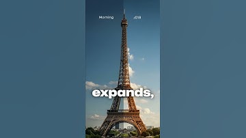 Why the Eiffel Tower Grows Taller in Summer?!🗼🌞 #shorts