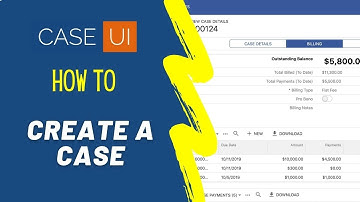 Case UI - Create a new case - Legal Case Management Software - Law Firm Case Management System