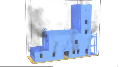 CFD simulation of a Firefighting Tower
