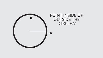How to check if point is inside or outside the circle using c??