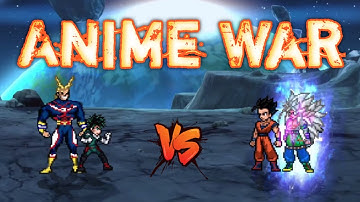 Deku (all form) & All Might V2 VS Gohan TP & Goku MUI 5 in Jump Force Mugen 😱