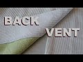 How to Sew a Vent on Jacket