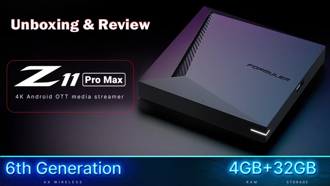 NEW 2023 Formuler Z11 Pro Max TV BOX Android 11 Dual Band 5G 4K 4GB Ram  32GB ROM