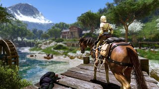 [4K] The Witcher 3 Next Gen - Relaxing Horse Ride around the Map