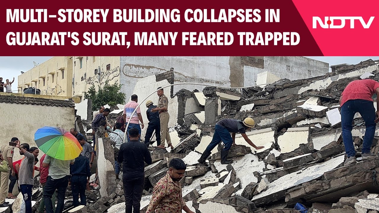 Gujarat Building Collapse | 6-Storey Building Collapses; 15 Injured, Many Trapped & Other News