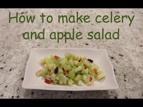 How to make celery and apple salad