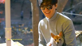 이민호 Lee Min Ho Autumn walk with Choco