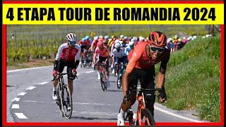 4 ETAPA TOUR de ROMANDIA 2024 BESTIAL SUBIDA EGAN Bernal Richard CARAPAZ