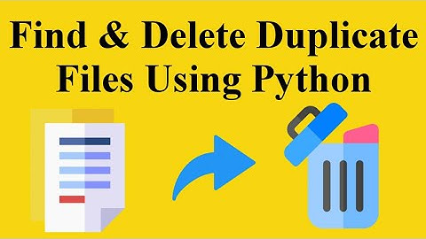 How To Find and Delete Duplicate Files Using Python | Filecmp