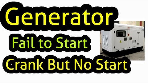 Crank But Not Start ?? Reasons Behind Genset Fails to Start in Urdu / Hindi. DG Airlock Problem