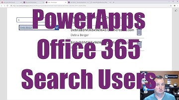 PowerApps Office 365 User Search