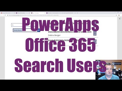 PowerApps Office 365 User Search