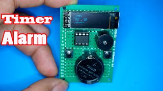 Timer Alarm using attiny85 and Oled display | Electronic project