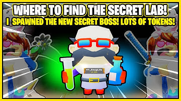 TAPPING SIMULATOR Where to find the NEW SECRET LABORATORY! I *SPAWNED* The SECRET BOSS AND WON!!!!