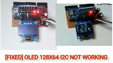 [Fixed ] OLED 128x64 i2c not working