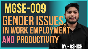 MGSE-009 Important PYQs PDF | Gender Issues in Work & Employment | Pass Exam Easily 🔥