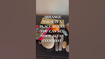 Create an altar filled with objects and images of what you want to manifest #manifestation #selfcare