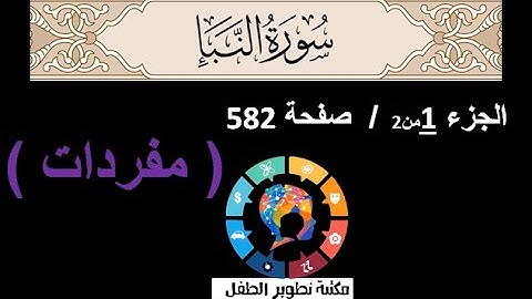 ص 582 سورة النبأ / مفردات / بصوت الشيخ سعد الغامدي
