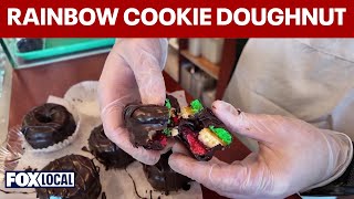 Rainbow cookie doughnut goes viral at Long Island pastry shop