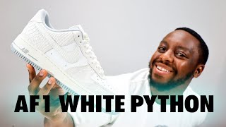 Air Force 1 White Python On Foot Sneaker Review QuickSchopes 395 Schopes DX2678 100 Summit  Sail