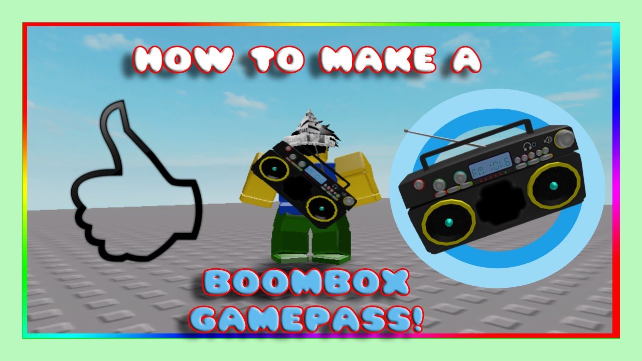 How To Make A Sign & Boombox Gamepass In Roblox Studio (BIG PLS