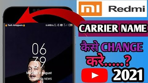 How to change carrier Name on android?  2021  #techanoppura