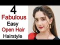 4 Fabulous Easy  hairstyles - EID special | Open hair hairstyle for girls | new hairstyle