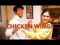 WE MADE THE BEST KOREAN CHICKEN WINGS! VLOG 한국 양념 닭날개튀김을 만들었습니다! International Couple AMWF