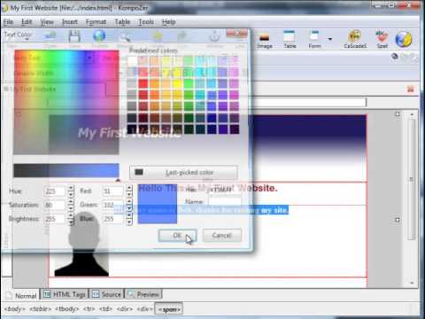 youtube kompozer tutorial youtube kompozer tutorial