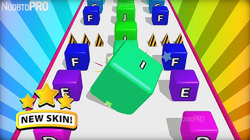 🌟NEW Max Level in A-Z RUN [NEW UPDATE-3] 🧊 CUBE Skin!