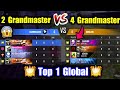 4 GrandMaster Players in Opposition😰🔥Top 1 Global Battle For Pride !!