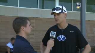 Video thumbnail of "BYU Football 2012 Fall Camp Day 3 - Andrew George"