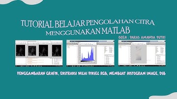 TUTORIAL PENGOLAHAN CITRA MENGGUNAKAN MATLAB